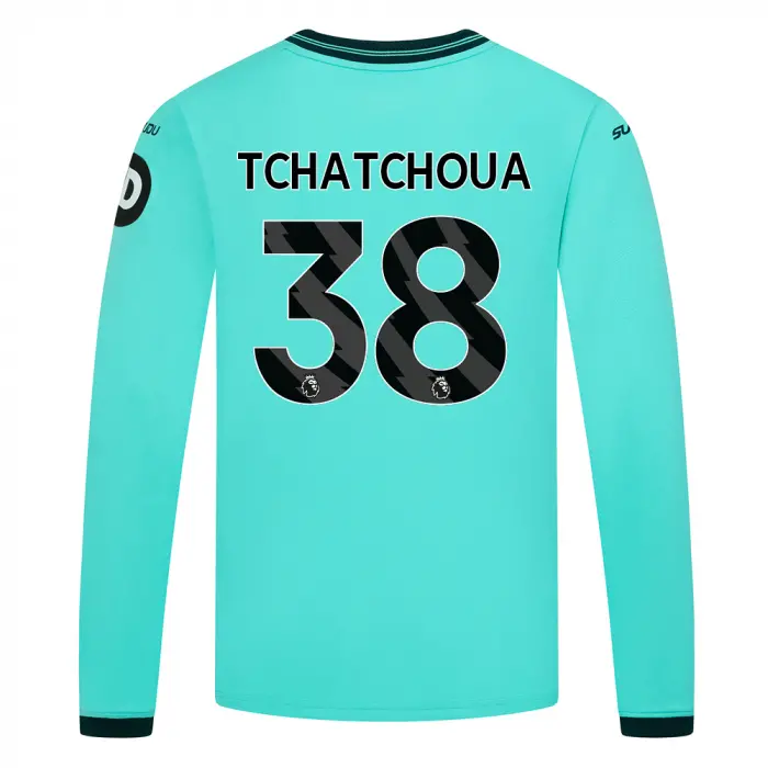 Wolves Kits Shop | Official 2025-26 Wolves Away Shirt – Junior – LS TCHATCHOUA 38 Wolverhampton Wanderers Apparel